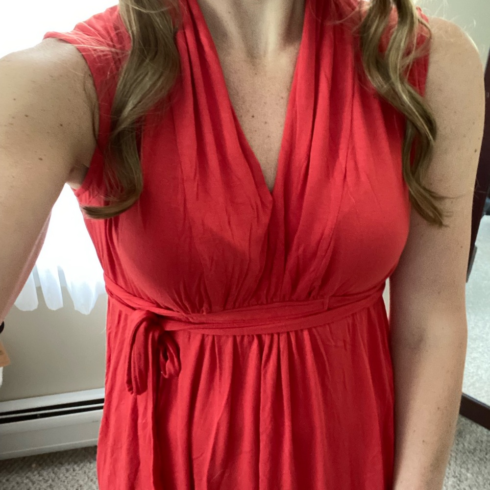 Red Boston Proper Dress, Knee Length, size M